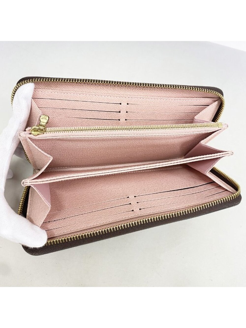 Louis Vuitton Wallet Damier Zippy Ebene Rose Ballerine - Picture 3 of 8
